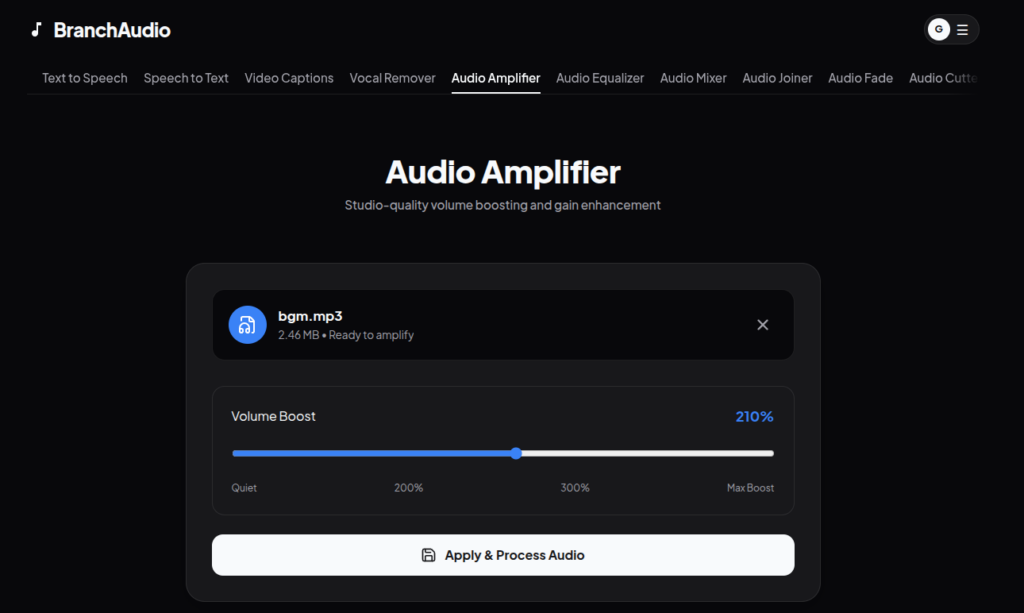 Audio Amplification